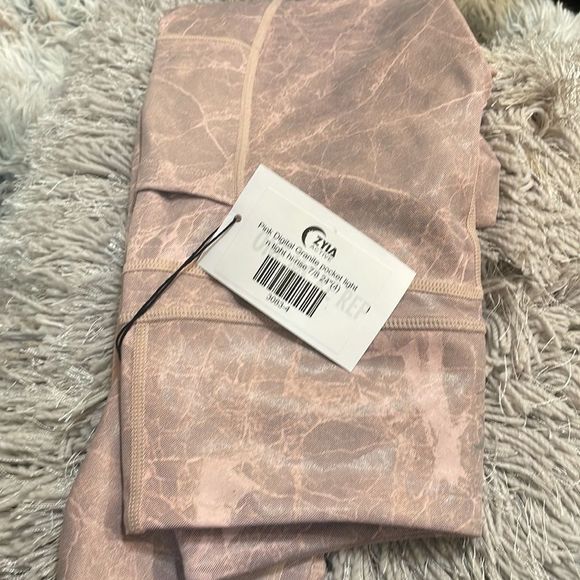 NWT Pink Digital Granite Pocket Light n Tight Hi-Rise 7/8 24" small - Picture 5 of 5